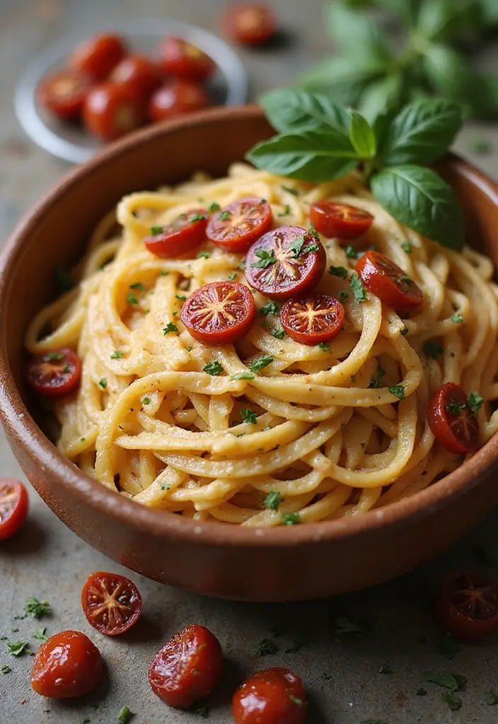 30+ Simple and Easy Pasta Recipes Anyone Can Make at Home 84 30+ Simple and Easy Pasta Recipes Anyone Can Make at Home - 14. One-Pot Creamy Sun-Dried Tomato Pasta
