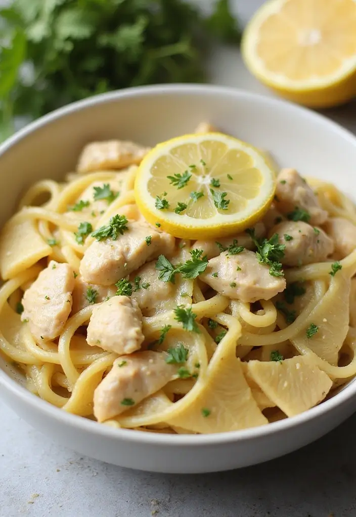 30+ Simple and Easy Pasta Recipes Anyone Can Make at Home 89 30+ Simple and Easy Pasta Recipes Anyone Can Make at Home - 15. One-Pot Lemon Chicken Pasta