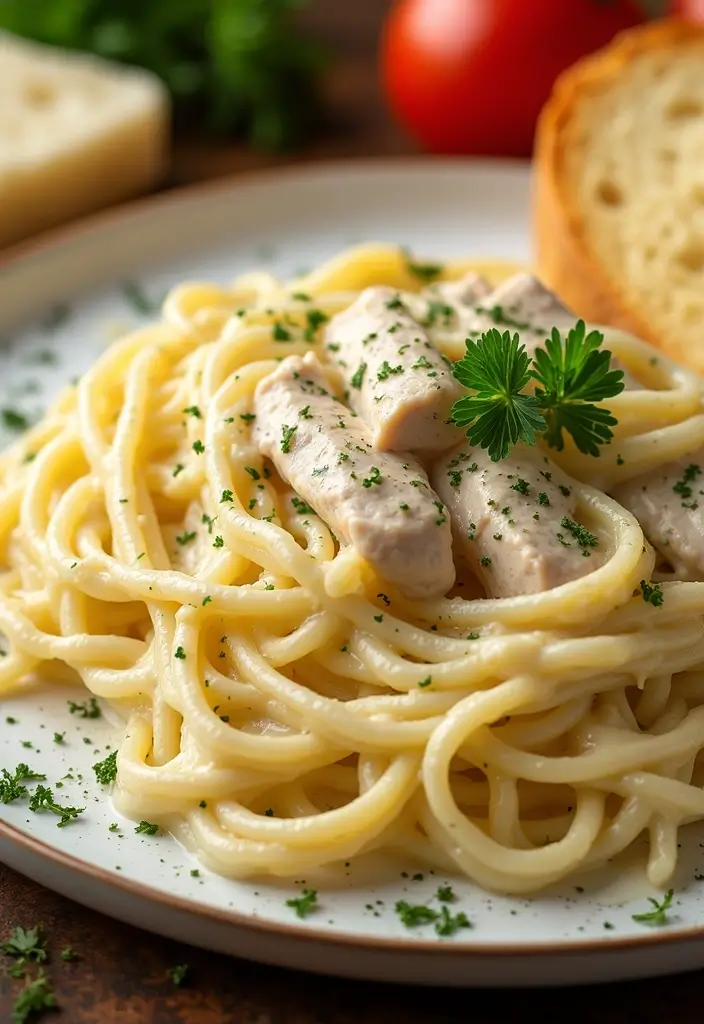 30+ Simple and Easy Pasta Recipes Anyone Can Make at Home 29 30+ Simple and Easy Pasta Recipes Anyone Can Make at Home - 5. One-Pot Chicken Alfredo Pasta