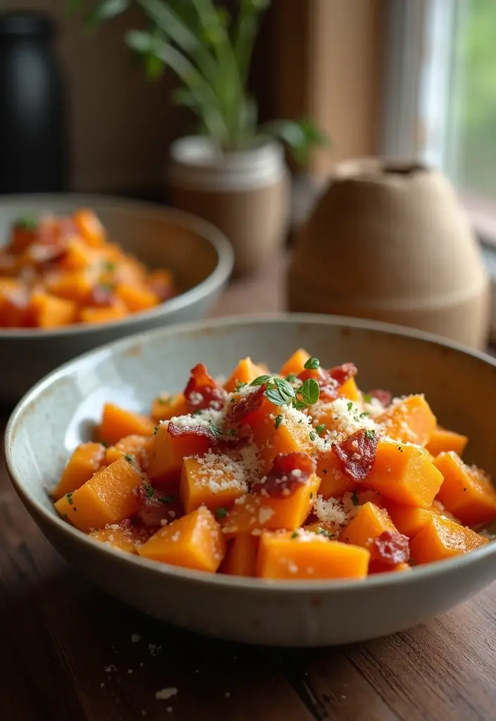 30+ Sweet Potato Pasta Recipes for Cozy Dinners 106 30+ Sweet Potato Pasta Recipes for Cozy Dinners - 18. Sweet Potato Carbonara