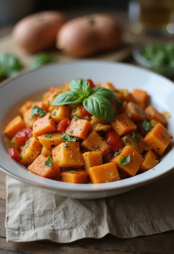 30+ Sweet Potato Pasta Recipes for Cozy Dinners 113 30+ Sweet Potato Pasta Recipes for Cozy Dinners - 19. Sweet Potato and Roasted Red Pepper Pasta