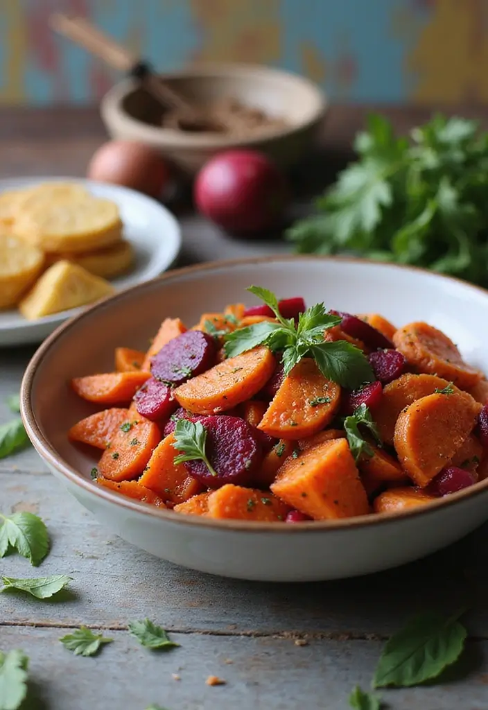 30+ Sweet Potato Pasta Recipes for Cozy Dinners 167 30+ Sweet Potato Pasta Recipes for Cozy Dinners - 27. Sweet Potato and Beetroot Pasta