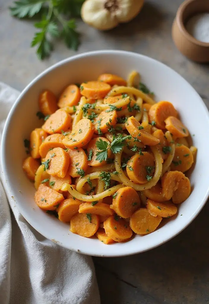 30+ Sweet Potato Pasta Recipes for Cozy Dinners 179 30+ Sweet Potato Pasta Recipes for Cozy Dinners - 29. Sweet Potato and Herb Pasta